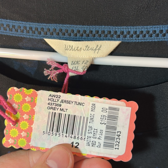 White Stuff tunic Holly jersey modal and cotton UK size 12/ US 8 - Picture 3 of 7